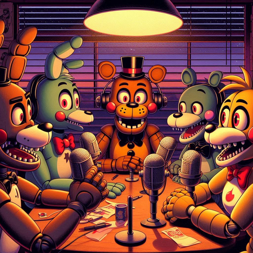 Horror Depiction of Five Nights at Freddy's