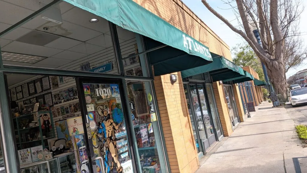 Outside view of Atlantis Fantasyworld comic book store